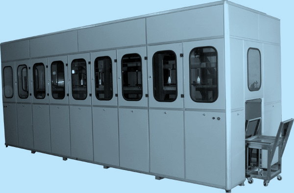 全自動(dòng)通過式噴淋超聲波清洗機(jī)